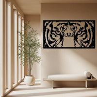 Tiger Face Metal Wall Art