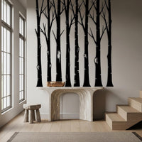 Vertical Tree Metal Wall Art