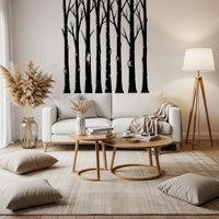 Vertical Tree Metal Wall Art