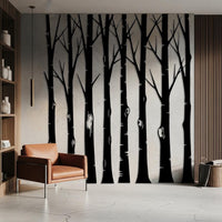 Vertical Tree Metal Wall Art