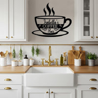 Custom Coffee Bar Metal Sign