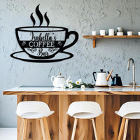 Custom Coffee Bar Metal Sign
