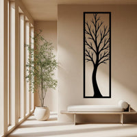 Vertical Tree Metal Wall Art