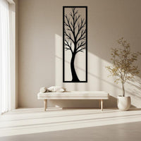 Vertical Tree Metal Wall Art