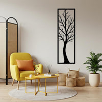 Vertical Tree Metal Wall Art
