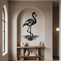 Flamingo Metal Wall Art