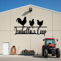 Custom Chicken Coop Metal Sign