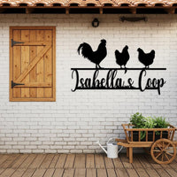 Custom Chicken Coop Metal Sign