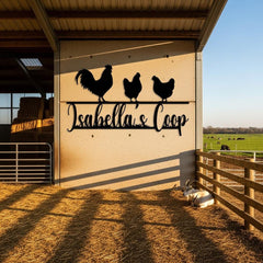 Custom Chicken Coop Metal Sign