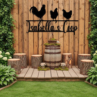 Custom Chicken Coop Metal Sign