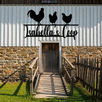 Custom Chicken Coop Metal Sign
