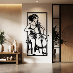 Cello Player Wall Art