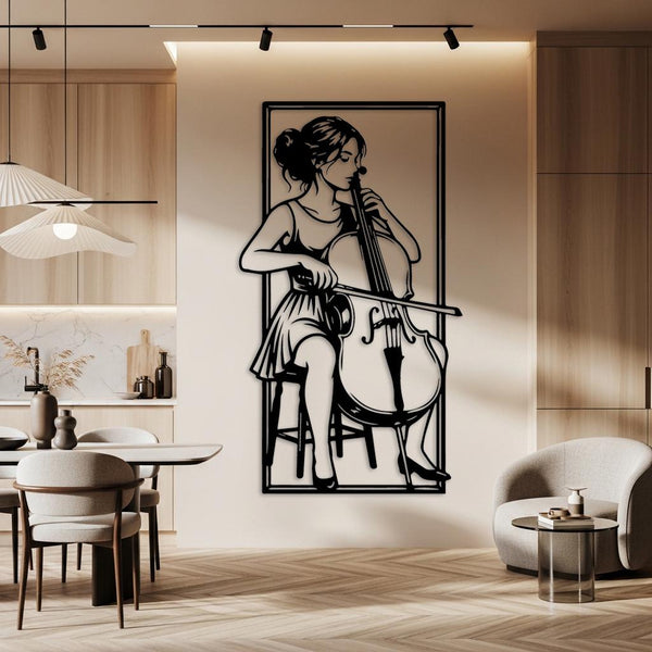 Cello Player Wall Art
