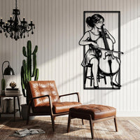 Cello Player Wall Art