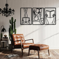 Minimalist Book Lover Wall Art Sets
