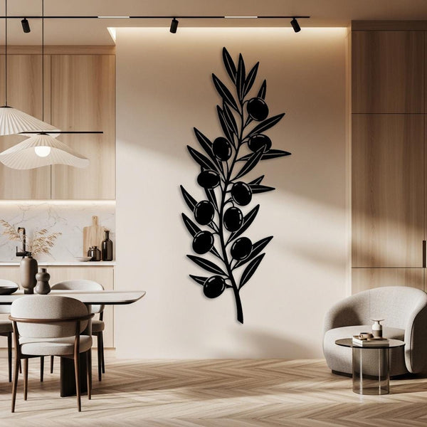 Minimalist Olive Branch Wall Art