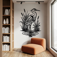 Rustic Heron Wall Art