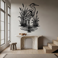 Rustic Heron Wall Art
