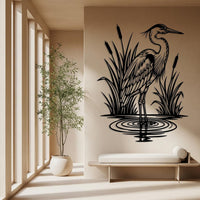 Rustic Heron Wall Art