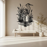 Rustic Heron Wall Art