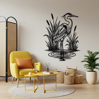 Rustic Heron Wall Art