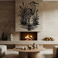 Rustic Heron Wall Art