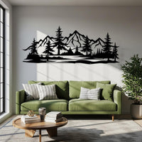 Mountain Metal Wall Decor