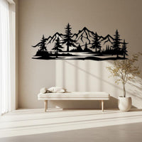 Mountain Metal Wall Decor