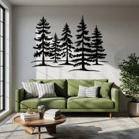 Pine Forest Metal Wall Decor