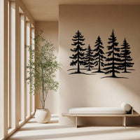 Pine Forest Metal Wall Decor