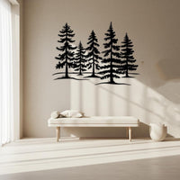 Pine Forest Metal Wall Decor