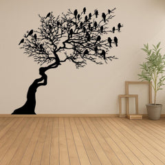 Tree on Cliff Metal Wall Decor