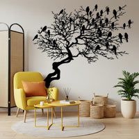 Tree on Cliff Metal Wall Decor