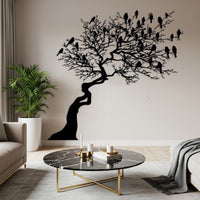 Tree on Cliff Metal Wall Decor