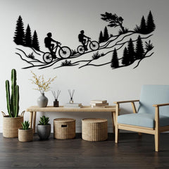 Mountain Bike Metal Wall Decor