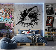 Shark Metal Wall Decor