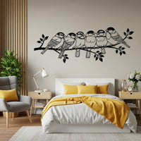 Birds on Branch Metal Wall Decor