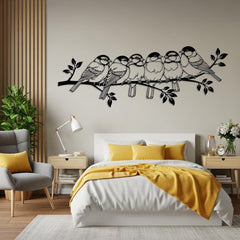 Birds on Branch Metal Wall Decor