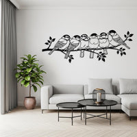 Birds on Branch Metal Wall Decor