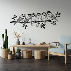 Birds on Branch Metal Wall Decor