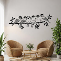 Birds on Branch Metal Wall Decor