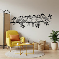 Birds on Branch Metal Wall Decor