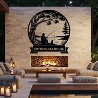 Personalized Lake House Name Sign