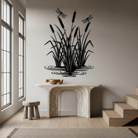 Cattails With Dragonfly Wall Decor