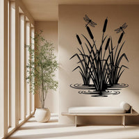 Cattails With Dragonfly Wall Decor
