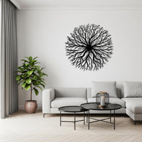 Round Tree Branch Metal Wall Decor