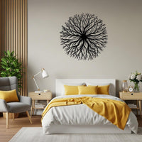 Round Tree Branch Metal Wall Decor