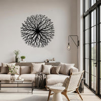 Round Tree Branch Metal Wall Decor