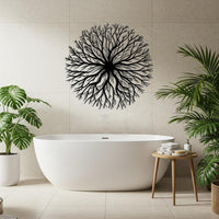 Round Tree Branch Metal Wall Decor