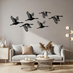 Flying Goose Metal Wall Art Set of 6